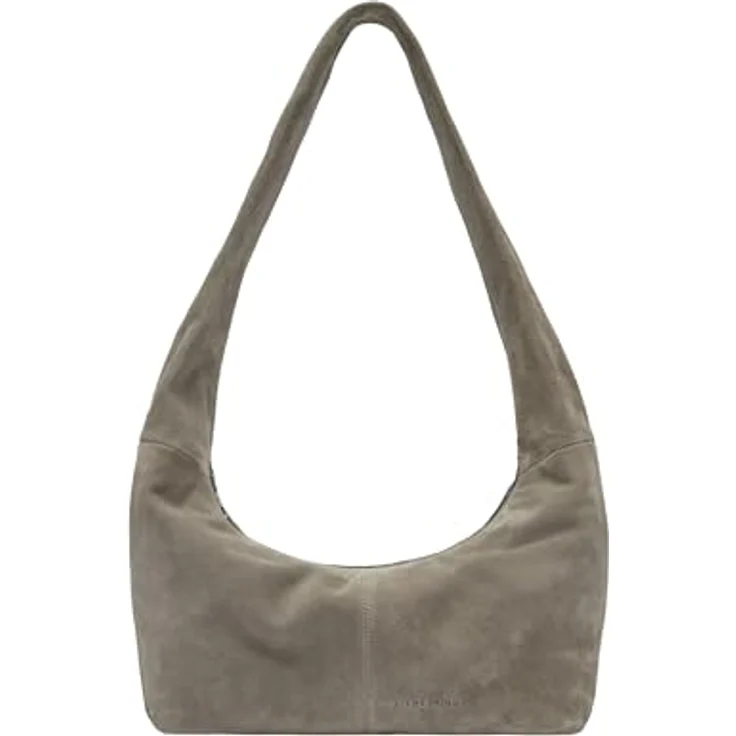 Liebeskind Berlin Bos Taurus Hobo Bag, Schultertasche aus echtem Leder in Neutral Grey mit geräumigem Hauptfach und Zipperverschluss – Bild 1