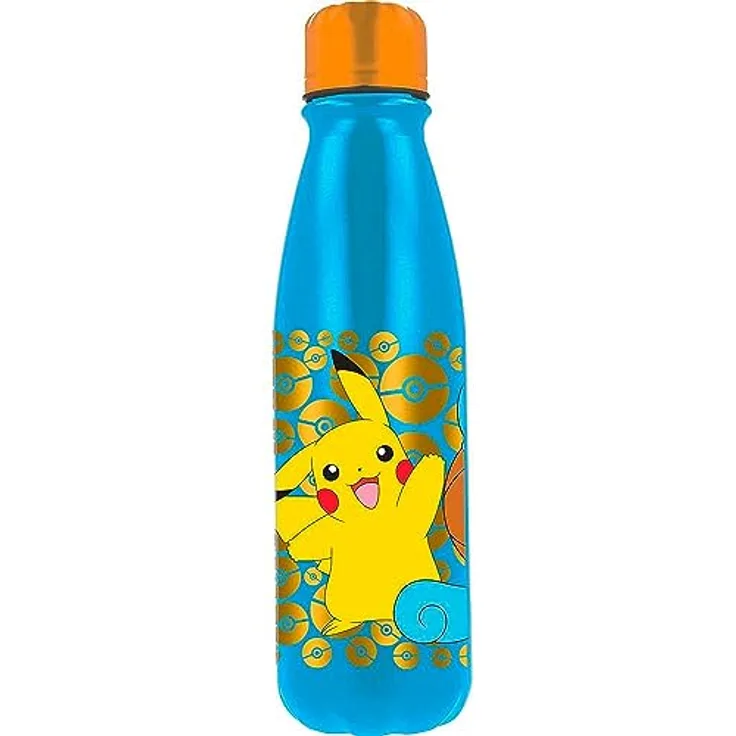 POKEMON JUEGO DE CARTAS Trinkflasche Distorsion, Aluminium, 600 ml, mit sicherem Verschluss und praktischem Ausguss