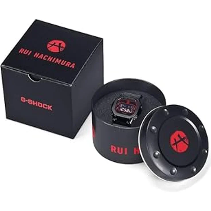 Casio G-Shock GM-5600RH-1, Armbanduhr in Schwarz, Kooperation mit Rui Hachimura, digital mit robustem Design – Bild 2