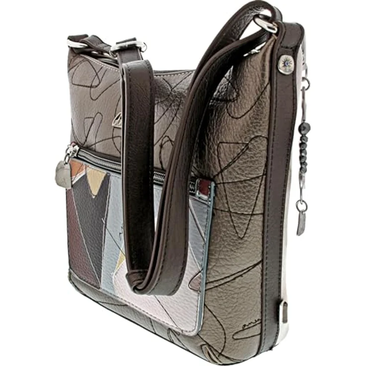 Anekke Sophia Umhängetasche, mehrfarbig, aus 100% Polyurethan, 26 cm x 8 cm x 22 cm – Bild 2