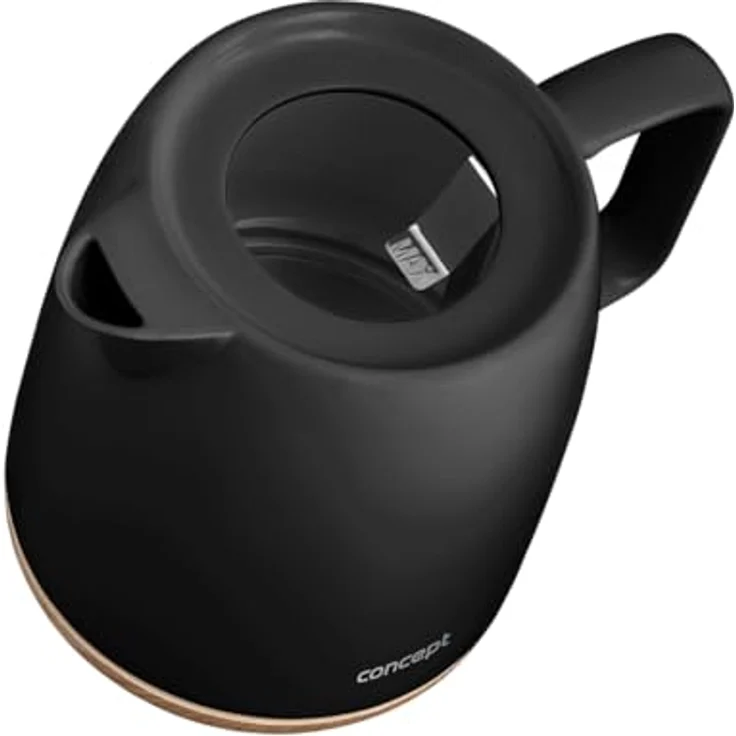 Concept RK0086 Keramik-Wasserkocher Elegant, 1 l, schwarz, Strix-Steckverbinder – Bild 4