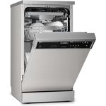 Klarstein Verosteel Geschirrspüler 45cm, freistehend, 10 Plätze, 9 Programme, 42 dB, Energieklasse B, AquaStop, Kindersicherung, Silber