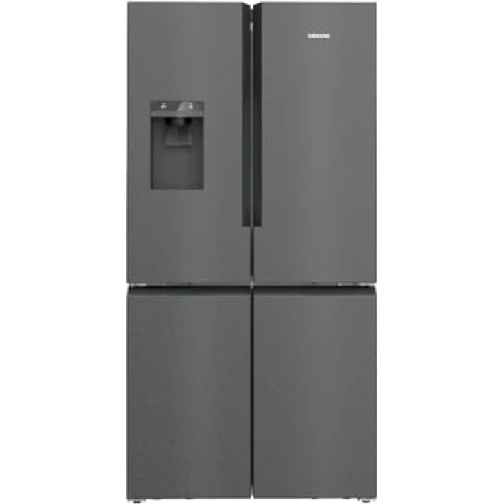 Siemens KF96DAXEA, Side-by-Side Kühl-Gefrierkombination, French-Door, 183 x 90.5 cm, BlackSteel, hyperFresh XXL <0°C>, noFrost, Eiswürfel und filtriertes Wasser auf Knopfdruck – Bild 1