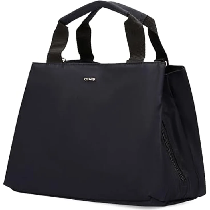 Picard Shopper Happy, Nylon Einkaufstasche, wasserabweisend, schwarz, drei Fächer – Bild 2