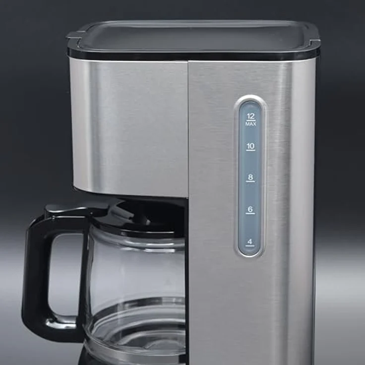 Hagenuk Digitale Kaffeemaschine 1,5L, 12 Tassen, mit Warmhaltefunktion, Timer und Permanentfilter – Bild 4