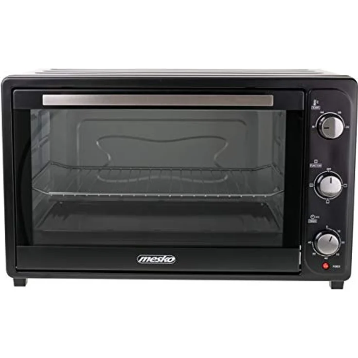 JUNG MESKO MS6021 Minibackofen 66L elektrisch, Mini Backofen 3000W, Ofen, Timer 60 Min., 3 Heizmodi, inkl. Backrost, Backblech – Bild 2
