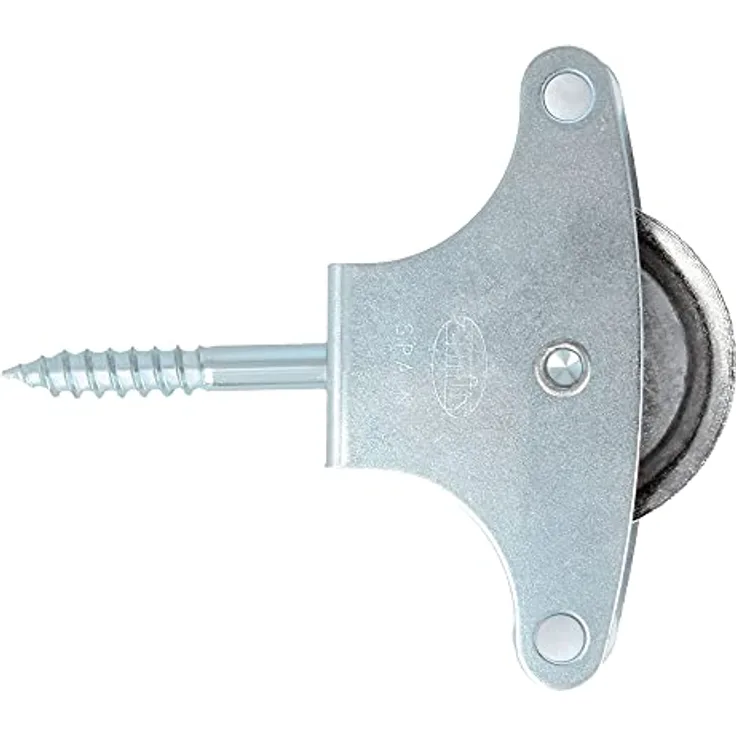 Amig - Umlenkrolle für Wäscheleine, Stahlgehäuse, Metall-Laufrolle von 39 mm, inklusive Befestigungsschraube und Leitrollen