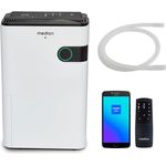 MEDION Luftentfeuchter mit App- und Sprachsteuerung (5L Wassertank, bis zu 40m², Entfeuchtungsleistung 24L/Tag, 280W max. Leistung, 2 Geschwindigkeitsstufen, Touch-Bedienung, MD 12044)