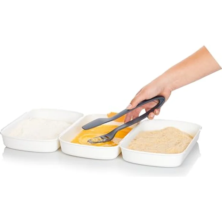 Tescoma Panier-Set mit Zange, Panierschalen 3-teilig groß – Bild 7