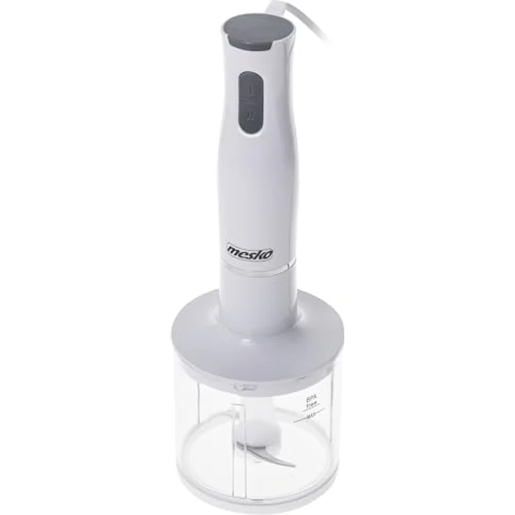 Mesko Stabmixer MS 4629, 500 W, Zerkleinerer & Becher, ergonomischer Griff, Edelstahlklingen – Bild 3