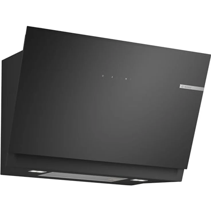 Bosch DWJ81AN60, Serie 6 Smarte Dunstabzughaube, 80 cm breit, Wandesse Made in Germany, Umluft, leiseste Umluft-Haube Europas, Übers Kochfeld steuerbar, Einstellbare Farbtemperatur, Klarglas Schwarz – Bild 1