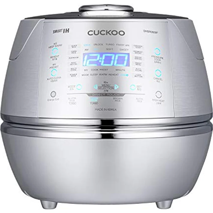 CUCKOO CRP-DHSR0609F Dampfdruck Induktion Reiskocher Schnellkochtopf & Schongarer, Edelstahl, programmierbar – Bild 2