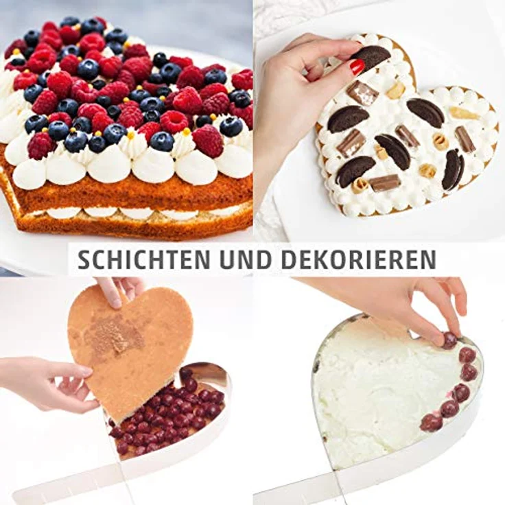 MM Exclusiv Tortenring Herz Herz Backform – Bild 6