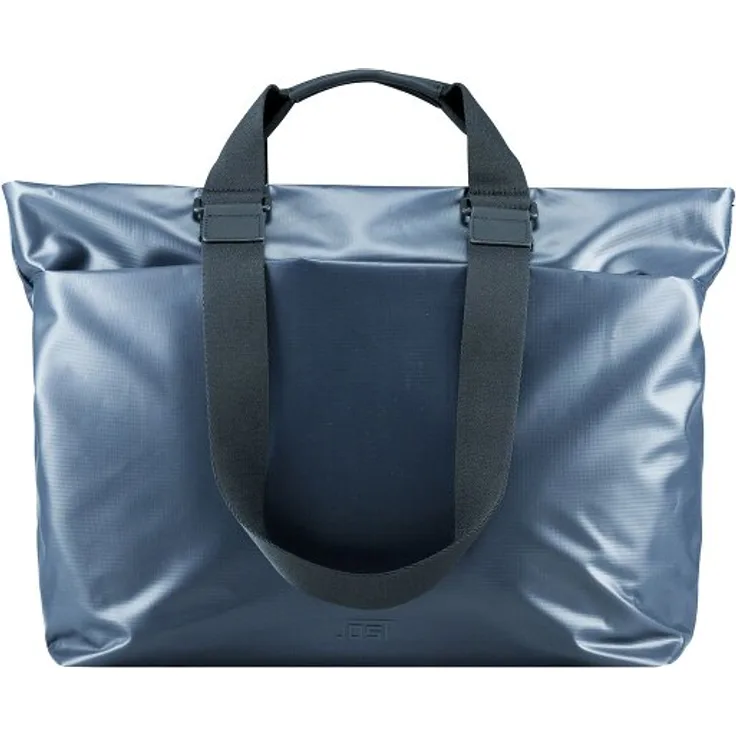 Jost Tolja Shopper Tasche mit RFID Schutz, 40 cm Laptopfach, blau