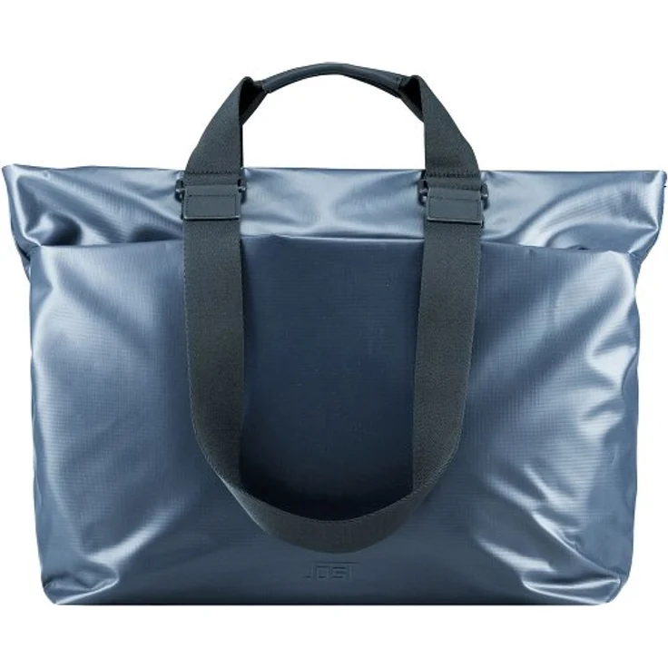 Jost Tolja Shopper Tasche mit RFID Schutz, 40 cm Laptopfach, blau