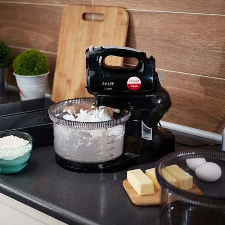 Smapp Handmixer Mixer mit Schüssel 451.8 2 Schüsseln schwarz, Handmixer – Bild 4