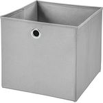 1 Stück Faltbox Hellgrau 28 x 28 x 28 cm Aufbewahrungsbox faltbar