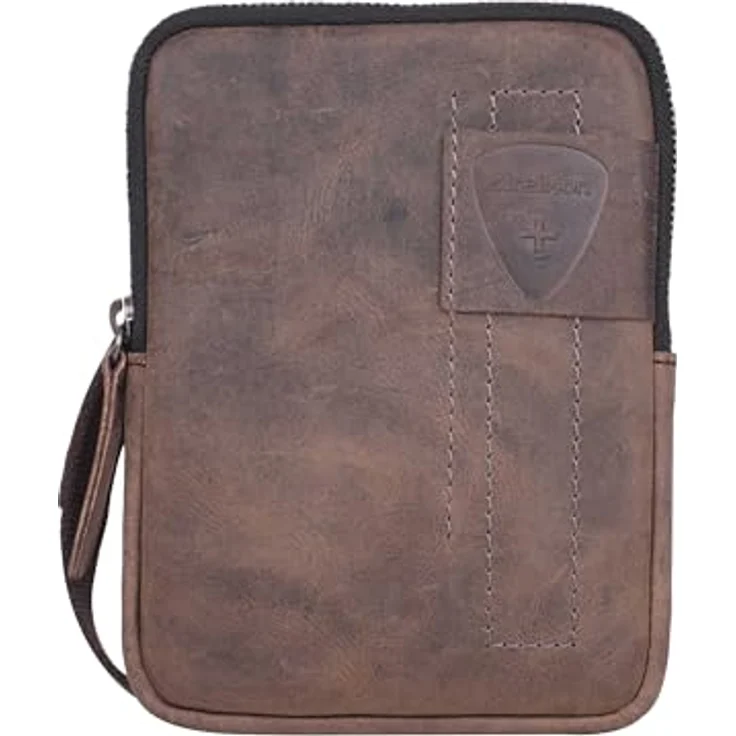 Strellson Richmond ShoulderBag XSVZ 1 Umhängetasche aus braunem Rindleder, 13 x 2.5 x 19 cm, für Herren – Bild 1