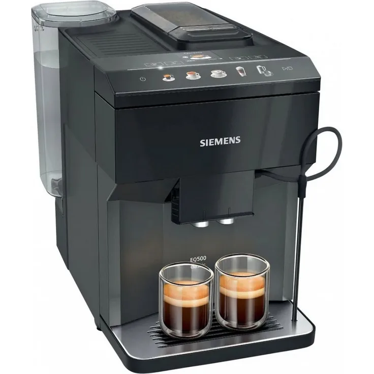 SIEMENS Kaffeevollautomat TP511D09 EQ.500 classic - Kaffee-Vollautomat - schwarz, 1500 Watt, 15 bar Pumpendruck, 1.9 Liter Wassertank, 270 g Bohnenbehälter, 6 Programme, 2-Tassen-Funktion, kompatibel mit BRITA Intenza Filter