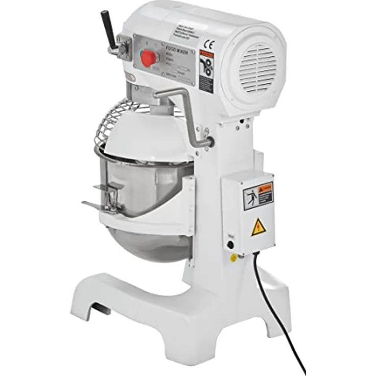 GastroHero Planetenrührwerk 20L, professionelle Teigknetmaschine mit 3 Geschwindigkeitsstufen und Edelstahlkessel – Bild 4