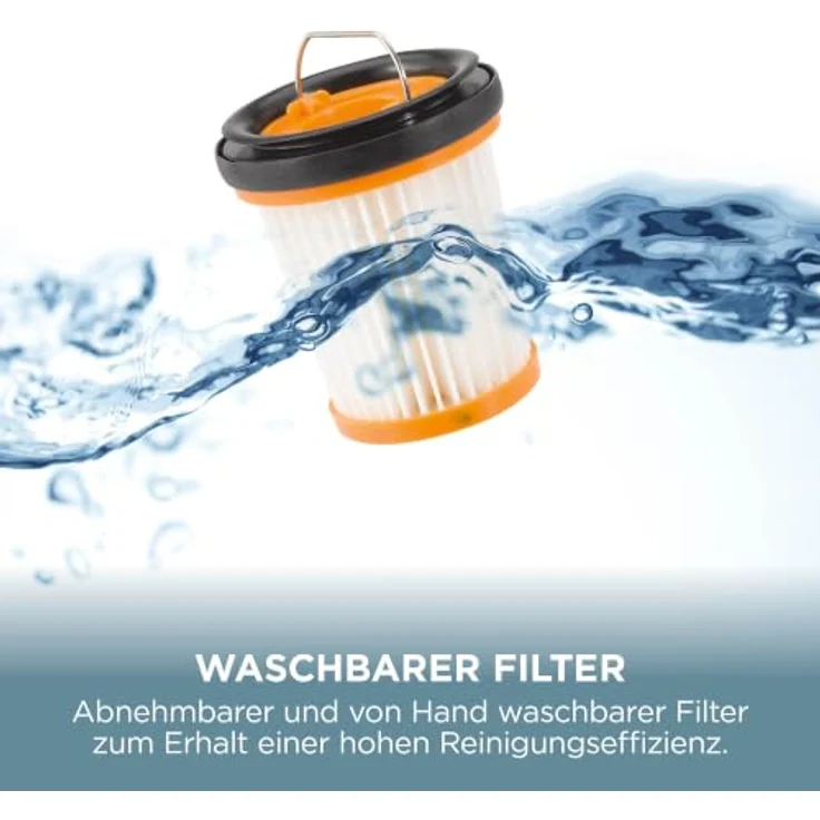Shark WandVac WV201EUBL, Akku Handstaubsauger mit Ladestation, Tierhaar-Aufsatz und Staub-Fuge, Blau in Blaugrau – Bild 9