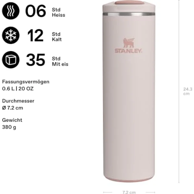 Stanley 1913 AeroLight™ Transit Mug 470ml, ultraleichter Thermobecher mit doppelwandiger Vakuumisolierung und auslaufsicherem Trinkdeckel – Bild 2