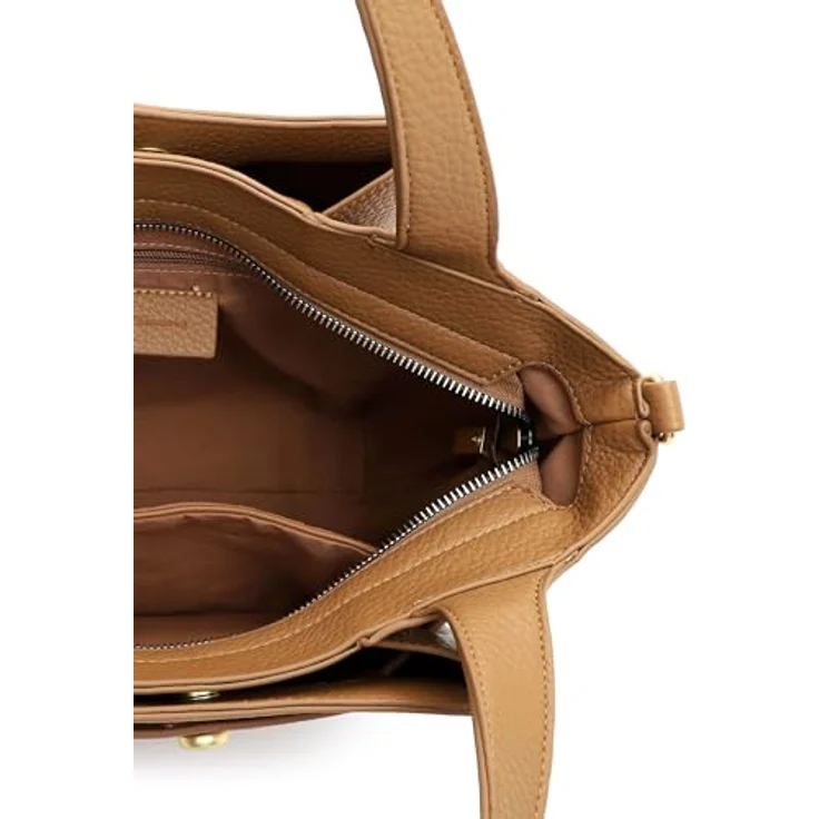Tamaris Shopper TAS Kathi, Damenhandtasche aus hochwertigem Kunstleder mit Reißverschluss, schwarz – Bild 2