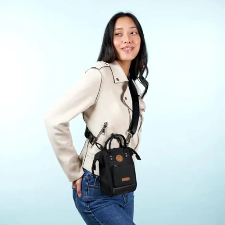 CABAIA Umhängetasche Nano Bag, 100% recyceltes Polyester, abnehmbare Vortasche, Molle-System, max. 158 cm Schulterriemen – Bild 2