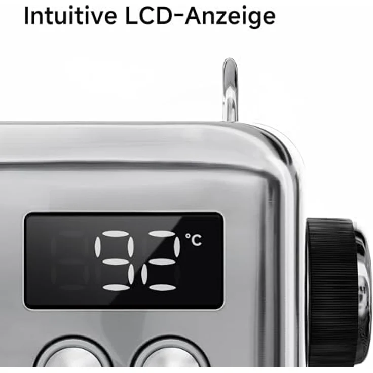 HIBREW H10A Programmierbare Espressomaschine, 19-Bar-Extraktionsdruck, gebürsteter Edelstahl, einstellbare Temperatur und Tassenvolumen, Dampfrohr für Milchaufschäumer – Bild 5