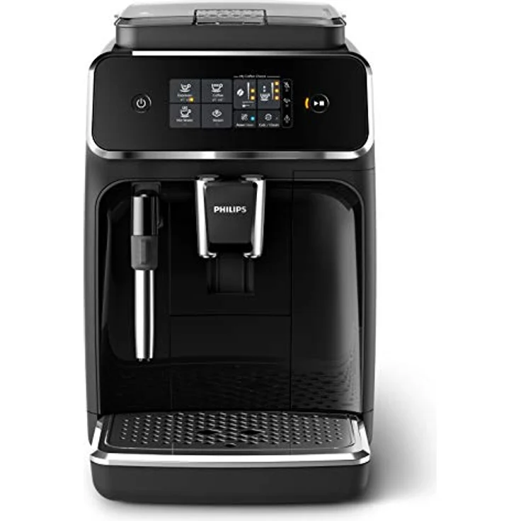 Philips 2200 Serie EP2221-40 Kaffeevollautomat mit integriertem Mahlwerk, 2 Kaffeespezialitäten, Schwarz-Klavierlack-schwarz – Bild 4