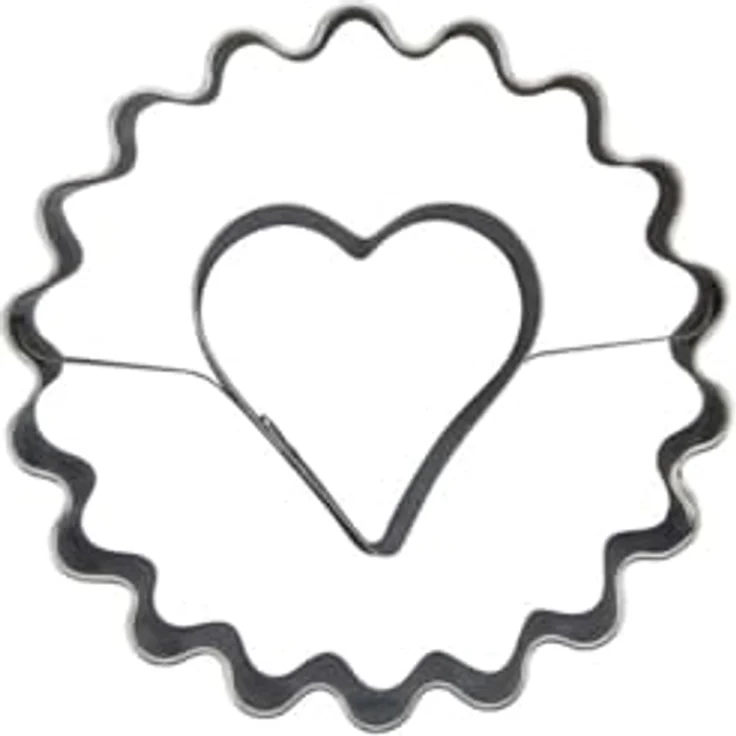 Zenker Ausstecher Linzer mit Herz, Edelstahl 2in1 Ausstecher für Weihnachtsplätzchen und Terassenplätzchen, perfekt für Linzer-Plätzchen, einfach zu reinigen, designed in Germany – Bild 2