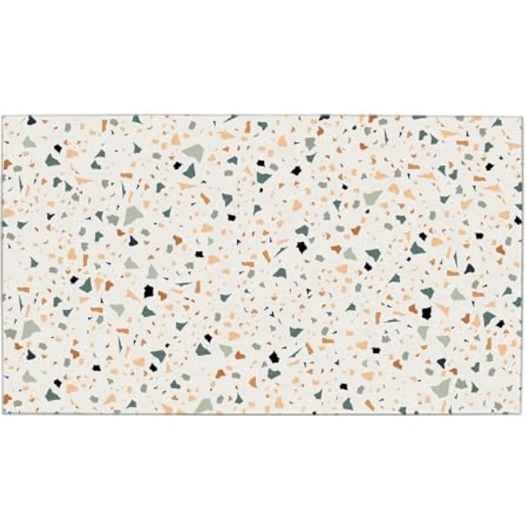 Zeller Present Schneidebrett Herdabdeck-/Schneideplatten-Set "Terrazzo", 2-tlg., Glas, Sicherheitsglas, Moderne Platte aus Sicherheitsglas, Terrazzo-Farbe – Bild 4
