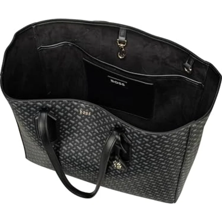 BOSS Shopper Liriel MG 50523322, Kunstleder, Allover-Print, Laptopfach, Reißverschlussetui – Bild 3