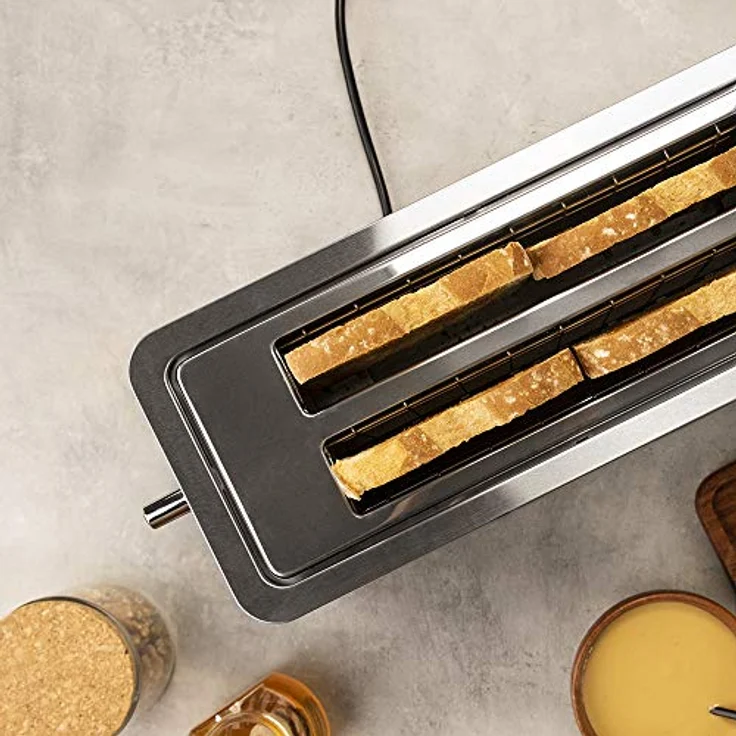 Toaster Cecotec BigToast Extra Double 1600 W, Aufwärmen, Auftauen, Bagel-Funktion, Abbruch, edelstahl – Bild 7