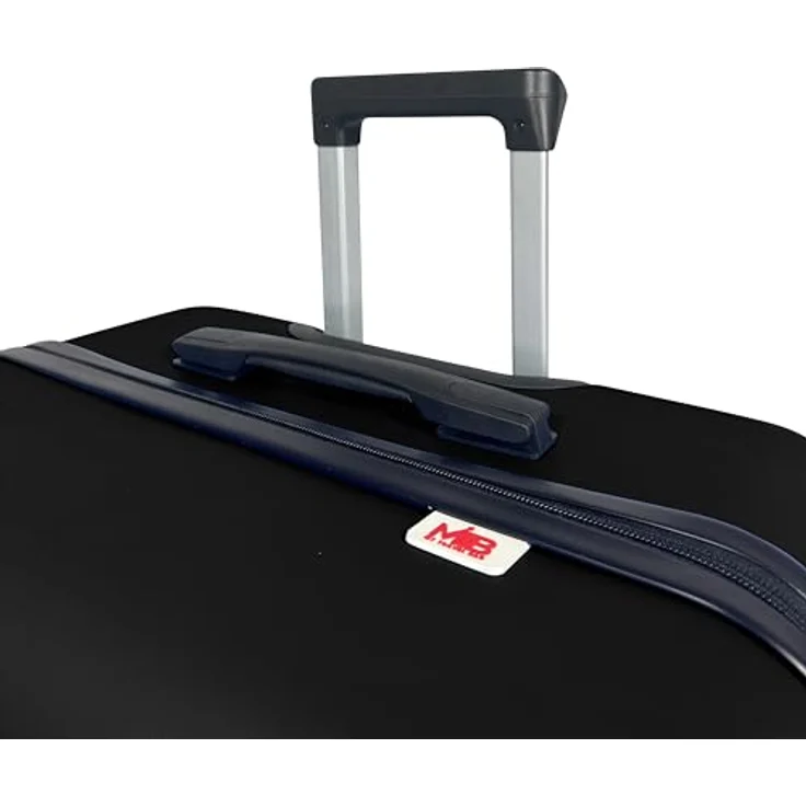 MTB Koffer Reisekoffer ABS Trolley 4 Zwillingsrollen M/L/XL oder Set, hochwertiger Hartschalenkoffer in Schwarz – Bild 5