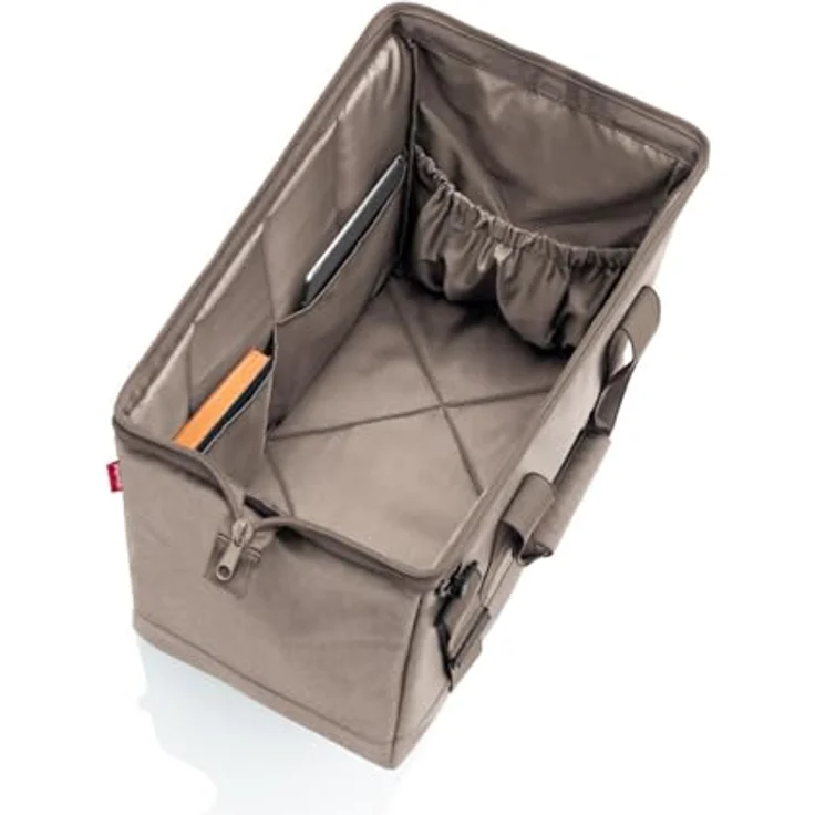 reisenthel allrounder L, Handtasche im Herringbone-Muster, 30 Liter, wasserabweisend, mokka Braun – Bild 2