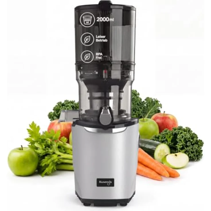 Kuvings AUTO9 HANDS-FREE SLOW JUICER (KHS-975SE), 2-in-1 Entsafter mit 2 L Auto-Hopper und BPA-freien Materialien, 200 W – Bild 1