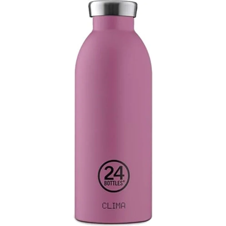 24Bottles Clima Bottle 0,5 l Stone Finish Mauve - Thermoskanne mit einzigartigem Design – Bild 2