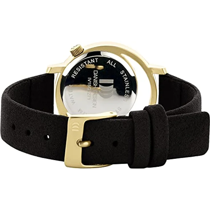 Danish Design 3320307 Damenarmbanduhr, 3,2 cm Durchmesser, schwarz – Bild 3