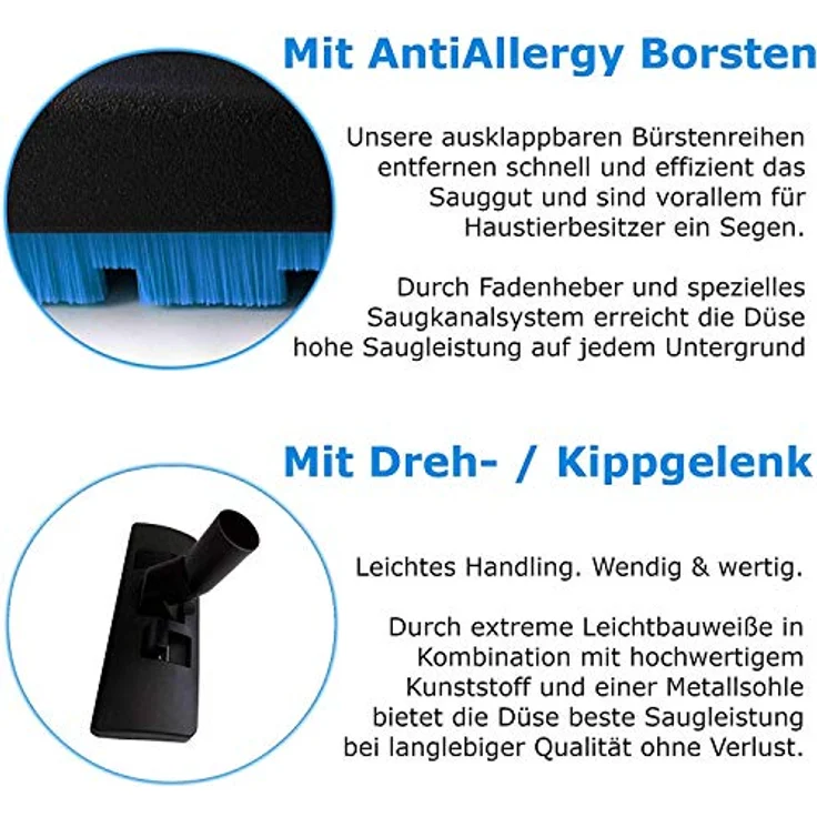Maxorado Kombidüse für Dyson V8 V7 V10 SV10 SV11 V11 V15, umschaltbare Staubsaugerbürste für Teppich und Parkett, schwarz, mit Kratzschutz und leichtem Design – Bild 4