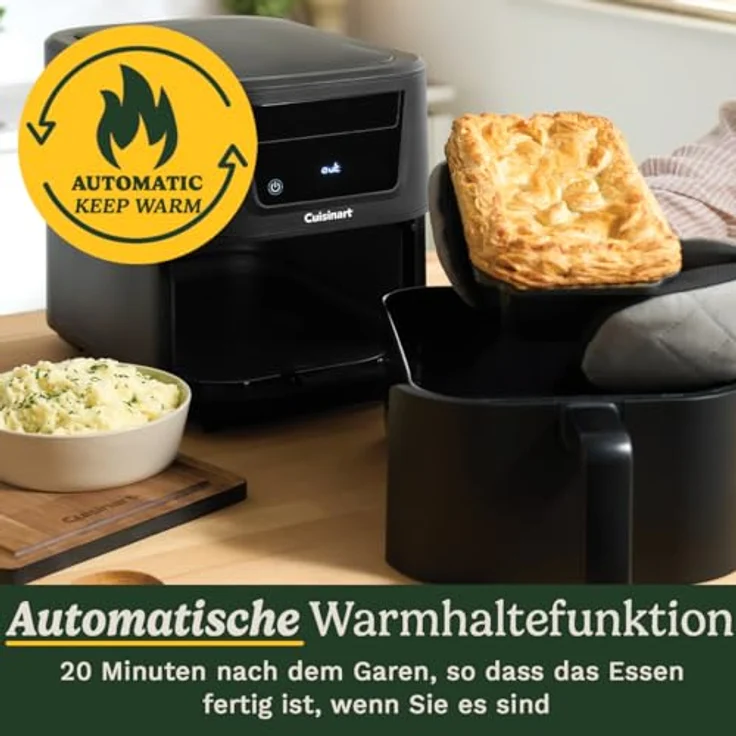 Cuisinart XL 7,6L Heißluftfritteuse 7-in-1, PFAS-frei, spülmaschinenfest, 2000 W, für Frittieren, Braten, Grillen, Backen, Dörren, Max Crisp und Warmhalten – Bild 4