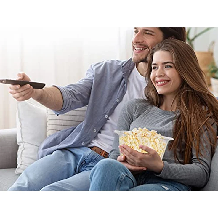 BEPER P101CUD050 Popcornmaschine, 700 W, Antihaftbeschichtung, Kochen mit Butter/Öl, drehbarer Schaufel aus Stahl, Deckel verwandelt sich in eine Schale, Löffel im Lieferumfang enthalten, Rot – Bild 4