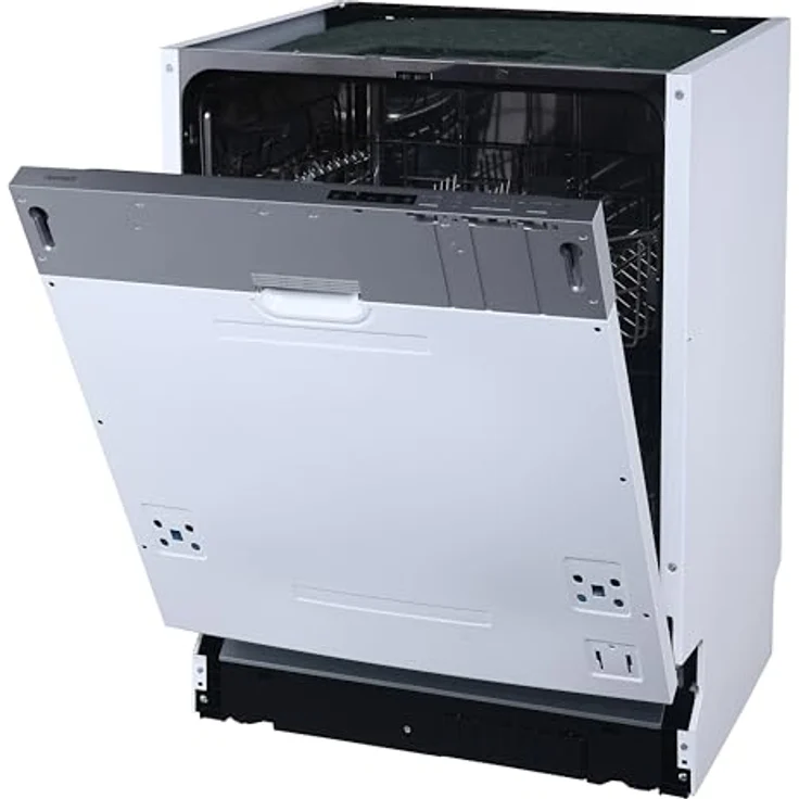 homeX GSEV6014AE Geschirrspüler vollintegriert, 60 cm, 14 Gedecke, 5 Programme, Aquastop, Silber – Bild 8
