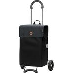 Andersen Shopper Scala Stahl mit Rad Ø 15 cm und 47 Liter Tasche Hera schwarz