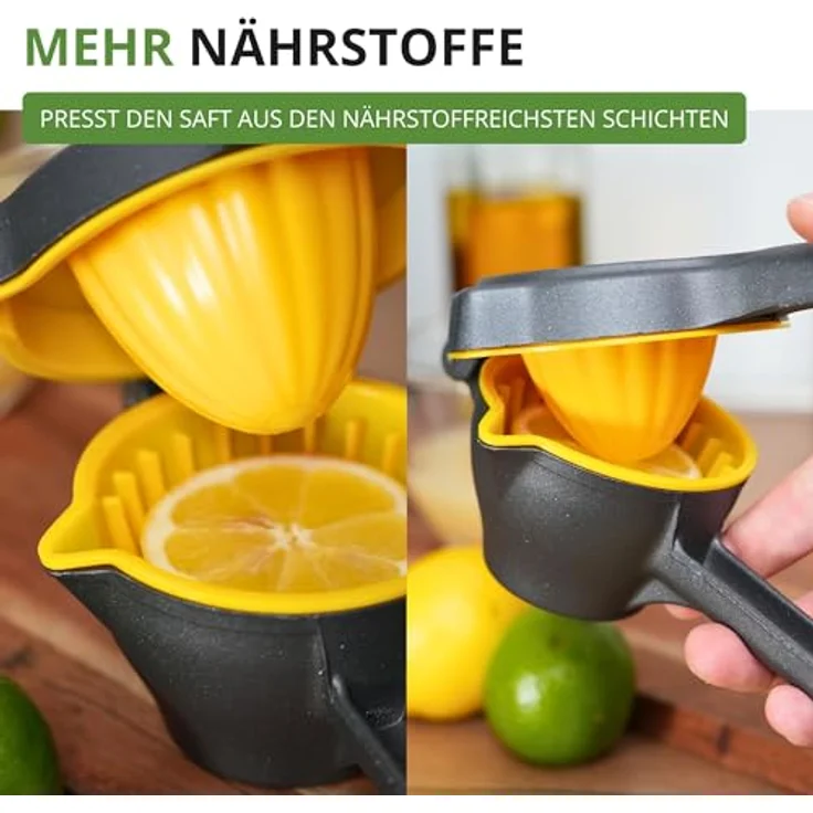 Westmark Zitronenpresse Limona Black Edition – Manuelle Zitruspresse für Zitronen, Limetten & kleine Orangen in Anthrazit mit ergonomischem Hebelmechanismus und stabiler Pressschale – Bild 4