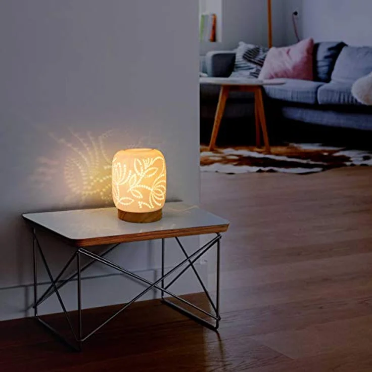 ONVAYA® Duftlampe | Elektrisch | Farbe: Creme weiß | Aroma Diffuser | Aromalampe | Duftstövchen | Modernes Duftlicht | Modell Katja – Bild 8