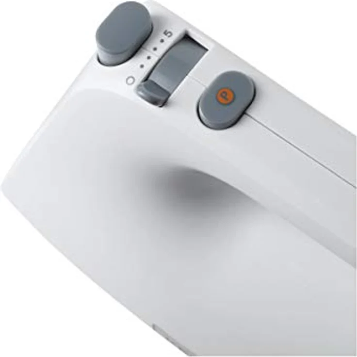 Kenwood HMP34.A0WH Chefette Metal Stabmixer, 450 W, 5 Geschwindigkeitsstufen + Turbo, Schneebesen, Knetmaschine, Metallschüssel, Weiß – Bild 4