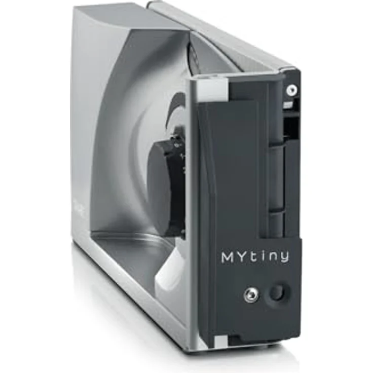 Graef MYtiny Klappallesschneider170W Wellenschliffm. eisenglimmergrau, Aufschnittmaschine, Silber – Bild 2