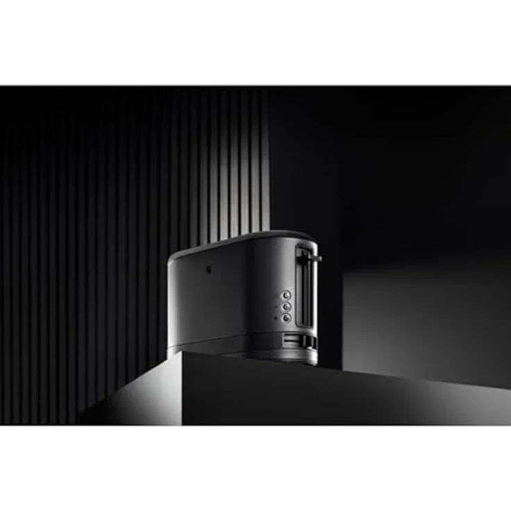 WMF Küchenminis 1-Scheiben Toaster mit Brötchenaufsatz, 600W, Edelstahl schwarz matt, Auftau-Funktion, 7 Bräunungsstufen – Bild 5