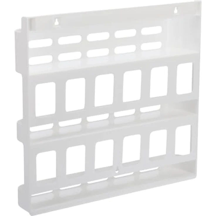 Westmark Gewürzregal, Für Wand- und Innentürbefestigung, 37,9 x 6,9 x 34,9 cm, Kunststoff, Weiß, Parato, 52202260 – Bild 2